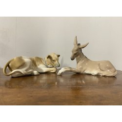 PRESEPE Lladrò PORCELAIN 10 Pz. FIGURINE SACRA FAMIGLIA NATIVITA' RE MAGI '900