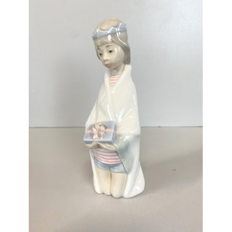 FIGURINA PORCELLANA LUCIDA Lladrò NATIVITA' RE MAGIO Melchiorre KING MELCHIOR