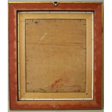 ANTICO QUADRO DIPINTO OLIO TAVOLA Ginbelli ? RITRATTO GIOVANE DONNA PROFILO '900