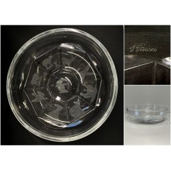 COPPA CIOTOLA VINTAGE I. Varisco DECORO INCISO CACCIA ARCIERE ANIMALI ø 26x9cm