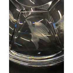 COPPA CIOTOLA VINTAGE I. Varisco DECORO INCISO CACCIA ARCIERE ANIMALI ø 26x9cm