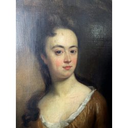 ANTICO QUADRO DIPINTO olio tela DAMA LADY NOBILDONNA 1600 Peter Lelly ritratto