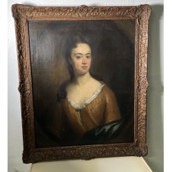 ANTICO QUADRO DIPINTO olio tela DAMA LADY NOBILDONNA 1600 Peter Lelly ritratto