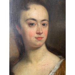 ANTICO QUADRO DIPINTO olio tela DAMA LADY NOBILDONNA 1600 Peter Lelly ritratto
