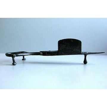 FORBICI SPEGNI STOPPINO CANDELA FERRO BATTUTO CANDLE SNUFFER SCISSORS '800