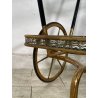 ANTICO CARRELLO BAR DESIGN CESARE LACCA ANNI 50 LEGNO OTTONE CARRELLINO VASSOIO
