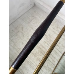 ANTICO CARRELLO BAR DESIGN CESARE LACCA ANNI 50 LEGNO OTTONE CARRELLINO VASSOIO