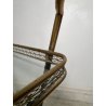 ANTICO CARRELLO BAR DESIGN CESARE LACCA ANNI 50 LEGNO OTTONE CARRELLINO VASSOIO