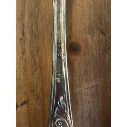 SET POSATE VINTAGE 12 Pers. METALLO PLACCATO ARGENTO 800 DESIGN CLASSICO '40/'50