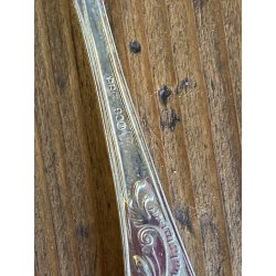 SET POSATE VINTAGE 12 Pers. METALLO PLACCATO ARGENTO 800 DESIGN CLASSICO '40/'50