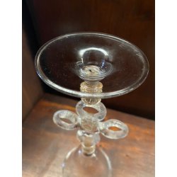 CALICE TIPETTO VENEZIANO VETRO SOFFIATO DI MURANO ORO  26 cm/h VINTAGE '50