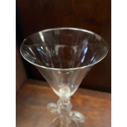 CALICE TIPETTO VENEZIANO VETRO SOFFIATO DI MURANO ORO  26 cm/h VINTAGE '50