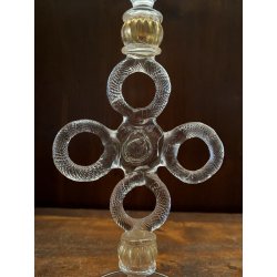 CALICE TIPETTO VENEZIANO VETRO SOFFIATO DI MURANO ORO  26 cm/h VINTAGE '50