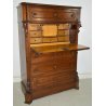 ANTICO SECRETAIRE Umbertino ROVERE epoca 800 RIBALTA SCRITTOIO CASSETTIERA OLD