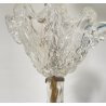 LAMPADARIO VETRO MURANO TRASPARENTE FOGLIE BAROVIER&TOSO VINTAGE LAMP GLASS