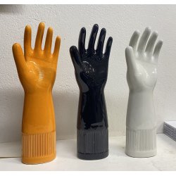 SET 3 STAMPI CERAMICA GUANTO PIRELLI ITALY 1980 MANO LATTICE