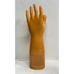 SET 3 STAMPI CERAMICA GUANTO PIRELLI ITALY 1980 MANO LATTICE