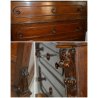 ANTICO SECRETAIRE Umbertino ROVERE epoca 800 RIBALTA SCRITTOIO CASSETTIERA OLD