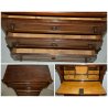 ANTICO SECRETAIRE Umbertino ROVERE epoca 800 RIBALTA SCRITTOIO CASSETTIERA OLD
