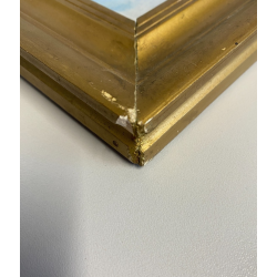 ANTICO PICCOLO DIPINTO OLIO PAESAGGIO VEDUTA STRESA BAVENO LAGO MAGGIORE '900