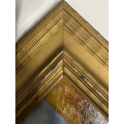 ANTICO PICCOLO DIPINTO OLIO SCORCIO PAESE CAMPAGNA STRADA PORTONE GUILLOCHE '900