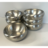 SET 6 CIOTOLE ALESSI MACEDONIA GELATO DESSERT ACCIAIO INOX DESIGN ITALY COPPETTE