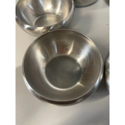 SET 6 CIOTOLE ALESSI MACEDONIA GELATO DESSERT ACCIAIO INOX DESIGN ITALY COPPETTE