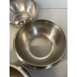 SET 6 CIOTOLE ALESSI MACEDONIA GELATO DESSERT ACCIAIO INOX DESIGN ITALY COPPETTE