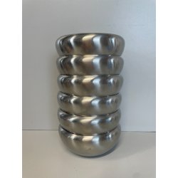 SET 6 CIOTOLE ALESSI MACEDONIA GELATO DESSERT ACCIAIO INOX DESIGN ITALY COPPETTE