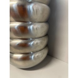 SET 6 CIOTOLE ALESSI MACEDONIA GELATO DESSERT ACCIAIO INOX DESIGN ITALY COPPETTE