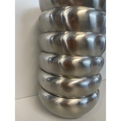 SET 6 CIOTOLE ALESSI MACEDONIA GELATO DESSERT ACCIAIO INOX DESIGN ITALY COPPETTE