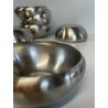 SET 6 CIOTOLE ALESSI MACEDONIA GELATO DESSERT ACCIAIO INOX DESIGN ITALY COPPETTE