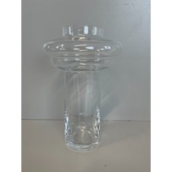 GRANDE BROCCA VETRO REFRIGERANTE PORTA GHIACCIO TRASPARENTE VERDE ACQUA 2,5L