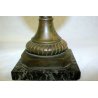 ANTICA COPPIA VASO ANFORA BRONZO MARMO SCULTURA LIBERTY BASSORILIEVO OLD VASE  