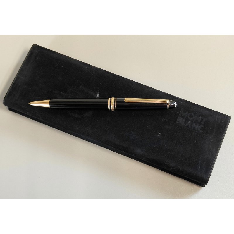 PENNA SFERA Montblanc Meisterstuck CLASSIC NERO ORO Vintage Ballpoint Pen Box