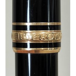 PENNA SFERA Montblanc Meisterstuck CLASSIC NERO ORO Vintage Ballpoint Pen Box