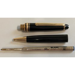 PENNA SFERA Montblanc Meisterstuck CLASSIC NERO ORO Vintage Ballpoint Pen Box