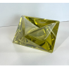 CIOTOLA POSACENERE VETRO MURANO SVUOTA TASCHE GIALLO ITALIA FORMA PIRAMIDALE