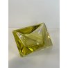 CIOTOLA POSACENERE VETRO MURANO SVUOTA TASCHE GIALLO ITALIA FORMA PIRAMIDALE