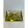 CIOTOLA POSACENERE VETRO MURANO SVUOTA TASCHE GIALLO ITALIA FORMA PIRAMIDALE
