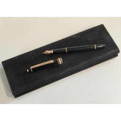 MONTBLANC Meisterstuck PENNA STILOGRAFICA 144 NIB Oro 14k FOUNTAIN PEN box
