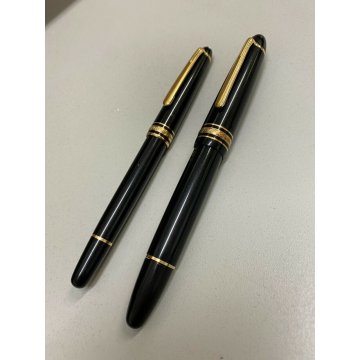 PARURE 2 PENNA STILOGRAFICA MONTBLANC 14k GERMANY MEISTERSTUCK 146 VINTAGE NERE