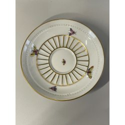 ANTICA COPPIA TAZZE caffè tè PORCELLANA HEREND ANNI 60 DECORO ROTHSCHILD 4985