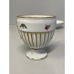 ANTICA COPPIA TAZZE caffè tè PORCELLANA HEREND ANNI 60 DECORO ROTHSCHILD 4985