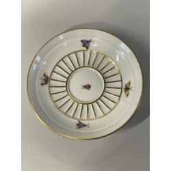 ANTICA COPPIA TAZZE caffè tè PORCELLANA HEREND ANNI 60 DECORO ROTHSCHILD 4985