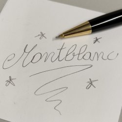 Montblanc Meisterstuck CLASSIC Nero Oro PENNA MATITA OLD MECHANICAL PENCIL ø 0,7
