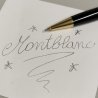 Montblanc Meisterstuck CLASSIC Nero Oro PENNA MATITA OLD MECHANICAL PENCIL ø 0,7