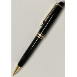 Montblanc Meisterstuck CLASSIC Nero Oro PENNA MATITA OLD MECHANICAL PENCIL ø 0,7