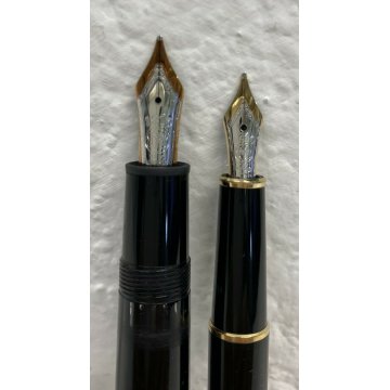 PARURE 2 PENNA STILOGRAFICA MONTBLANC 14k GERMANY MEISTERSTUCK 146 VINTAGE NERE