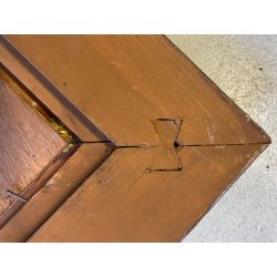 ANTICO DIPINTO OLIO Ferdinando Bialetti PAESAGGIO ALPINO MONTAGNA BOZZETTO 1926